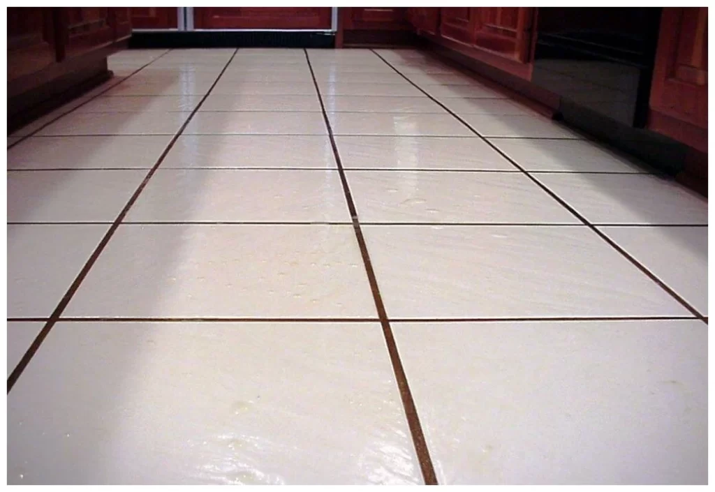 clean ceramic tile floor