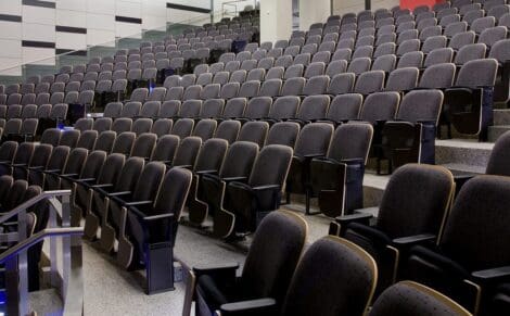 cleaning theater seating