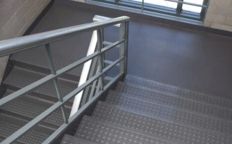 Rubber safety flooring